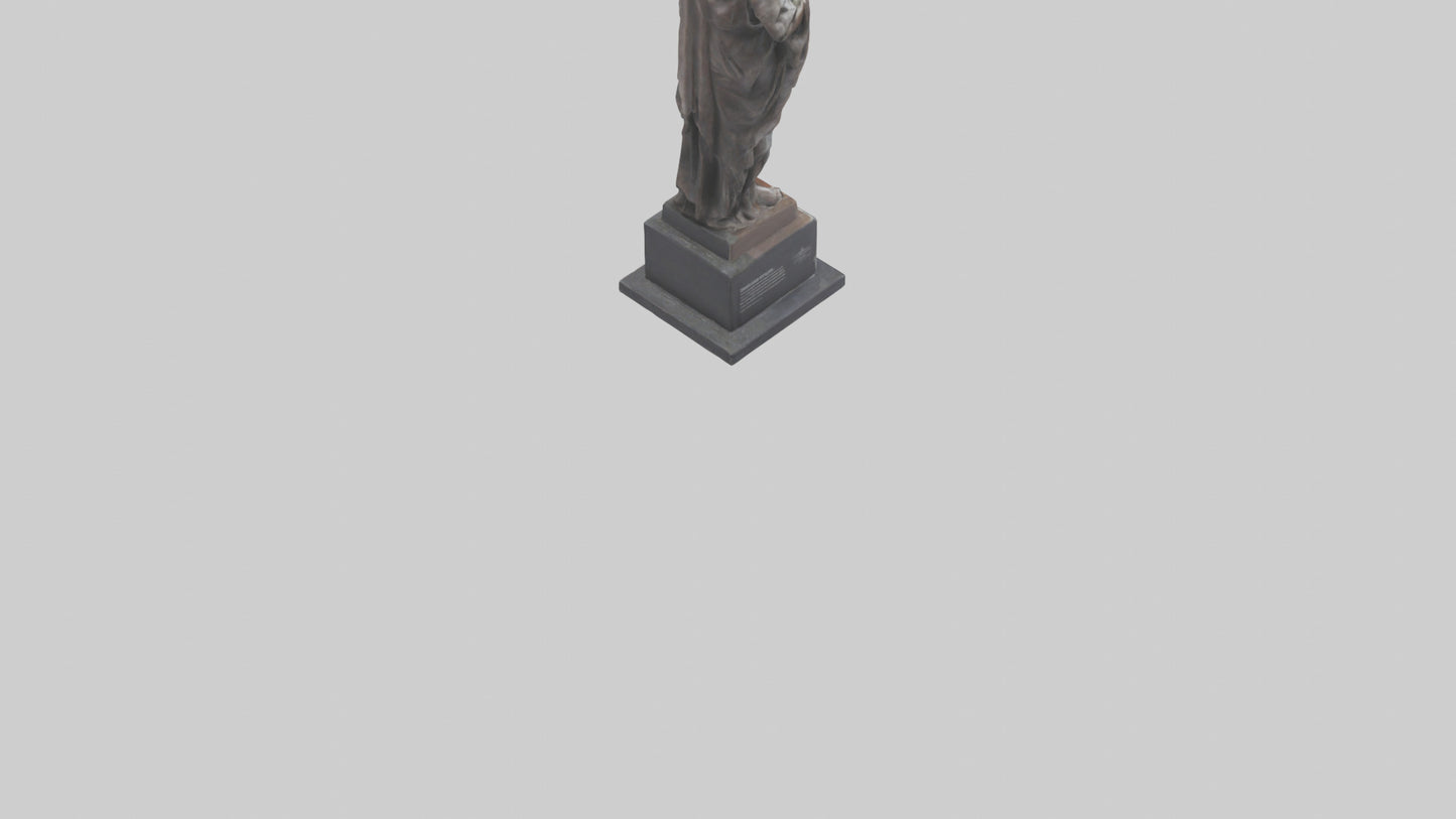 3D model Resilience of the People statue model VR / AR / low-poly