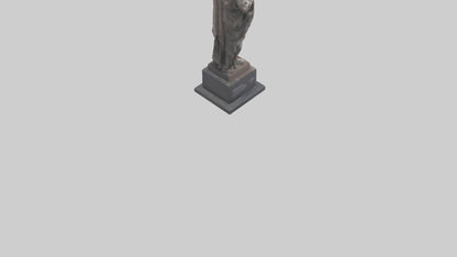 3D model Resilience of the People statue model VR / AR / low-poly