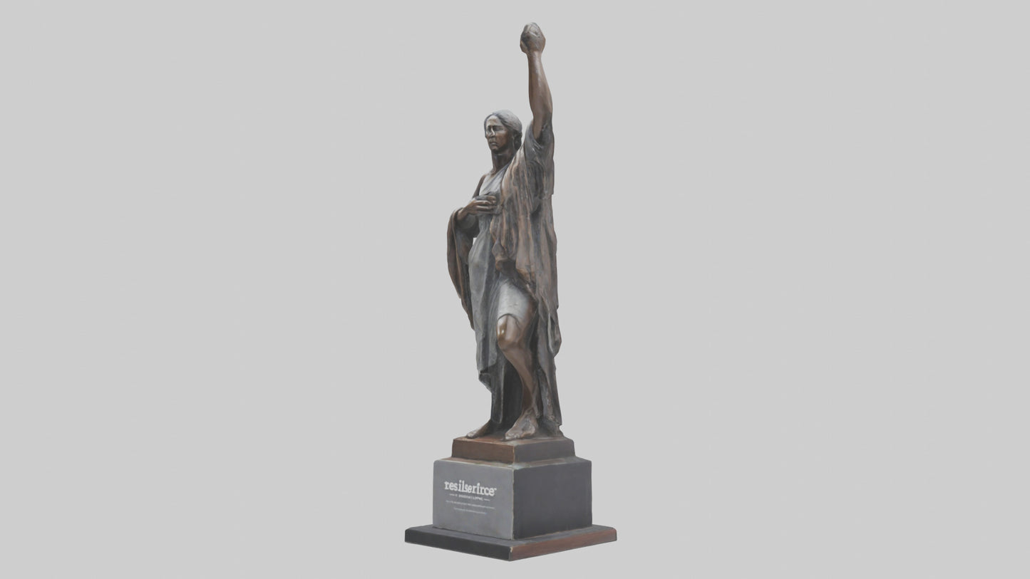 3D model Resilience of the People statue model VR / AR / low-poly