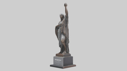 3D model Resilience of the People statue model VR / AR / low-poly