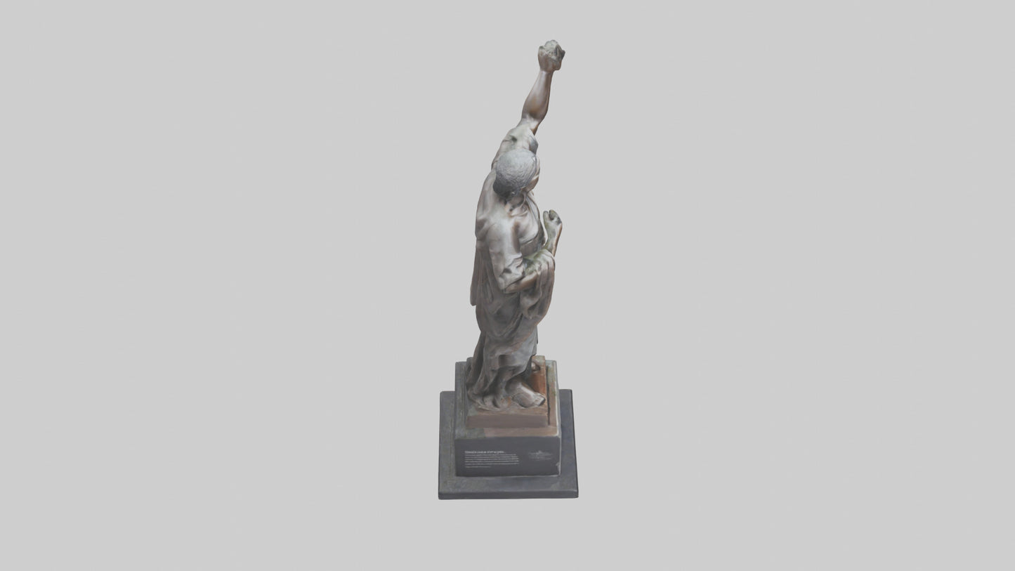 3D model Resilience of the People statue model VR / AR / low-poly