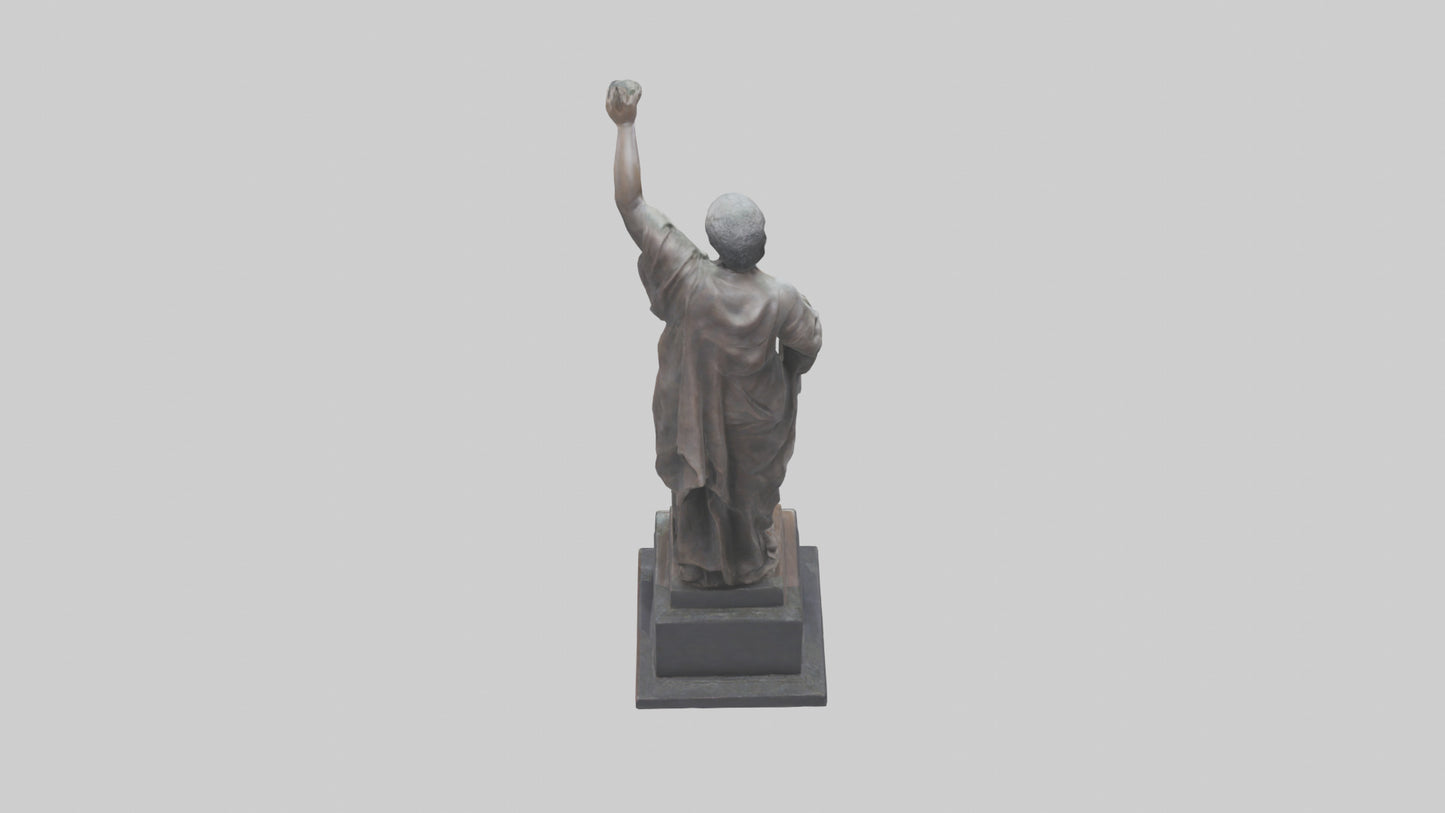 3D model Resilience of the People statue model VR / AR / low-poly