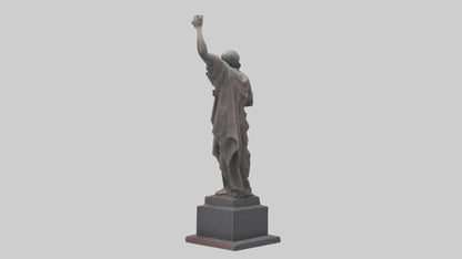 3D model Resilience of the People statue model VR / AR / low-poly