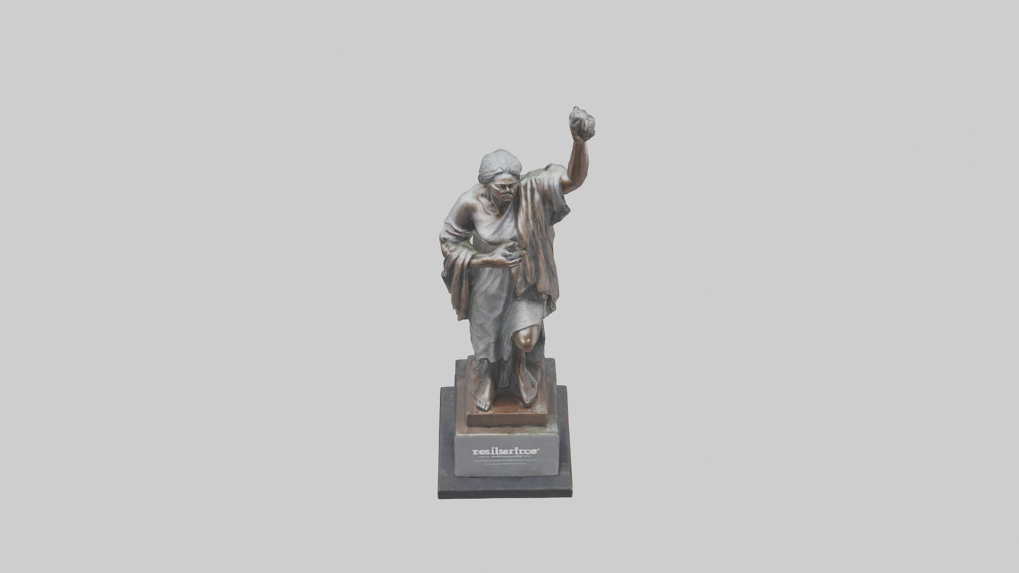 3D model Resilience of the People statue model VR / AR / low-poly