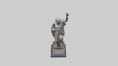 3D model Resilience of the People statue model VR / AR / low-poly