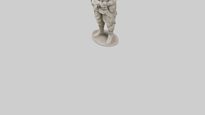 Resilient Soldier Statue model VR / AR / low-poly