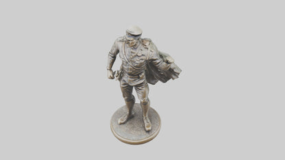 3D model Resilient War Hero Statue model VR / AR / low-poly