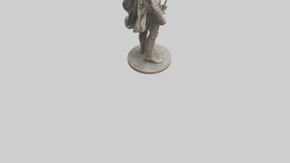 3D model Resilient War Hero Statue model VR / AR / low-poly