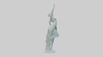 3D model Resin sculpture model VR / AR / low-poly