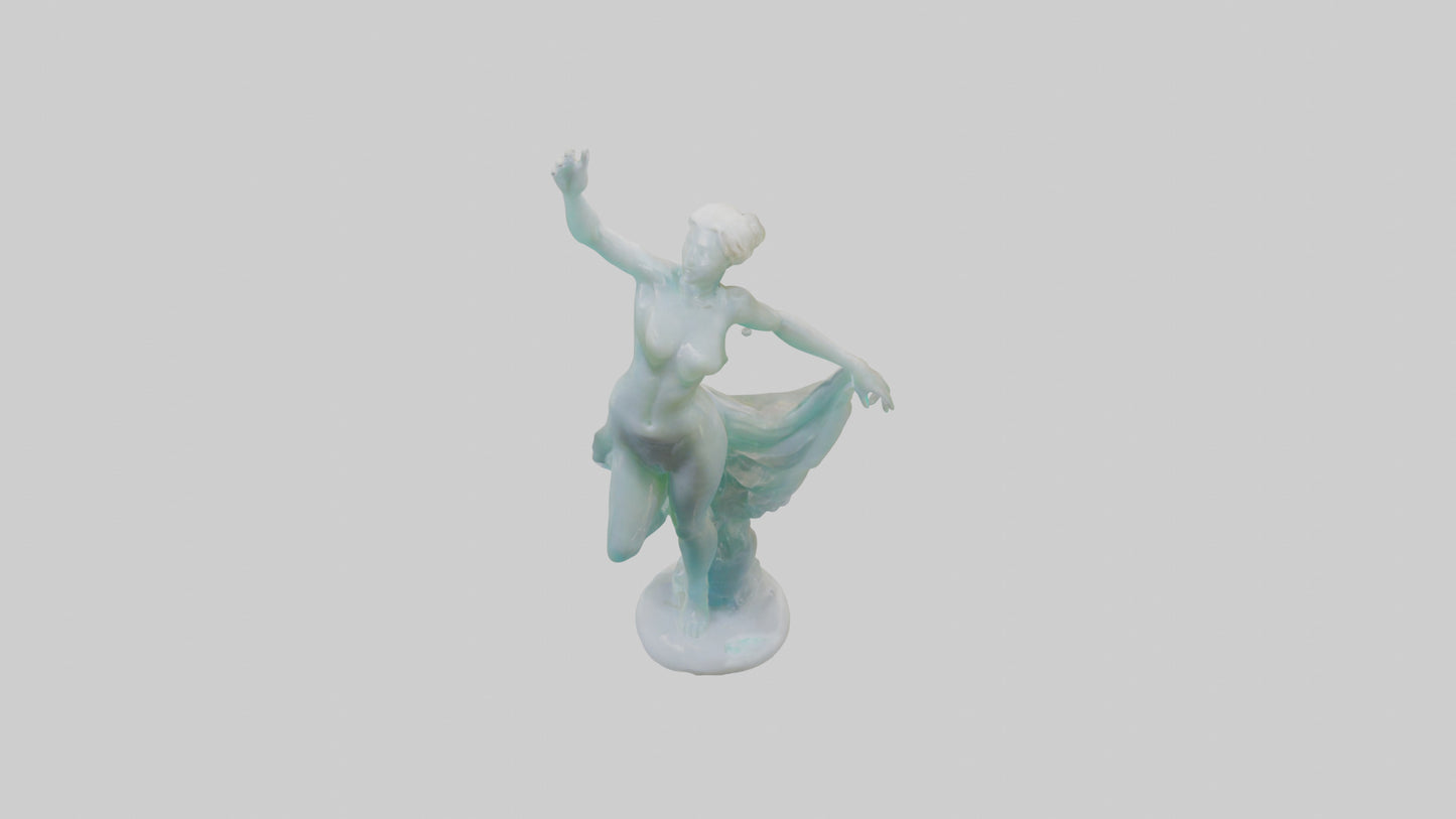 3D model Resin sculpture model VR / AR / low-poly
