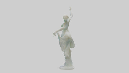 3D model Resin sculpture model VR / AR / low-poly