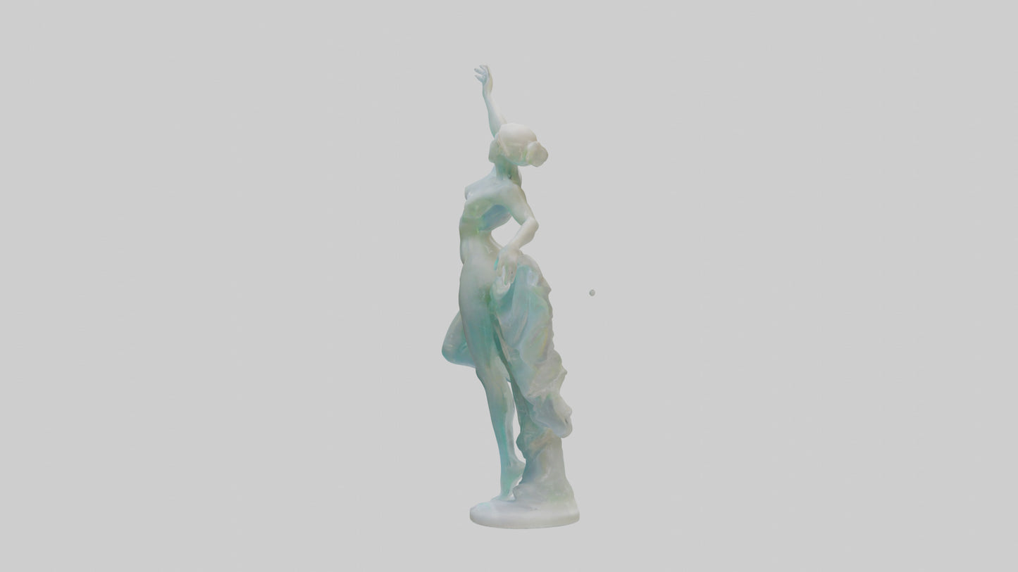3D model Resin sculpture model VR / AR / low-poly