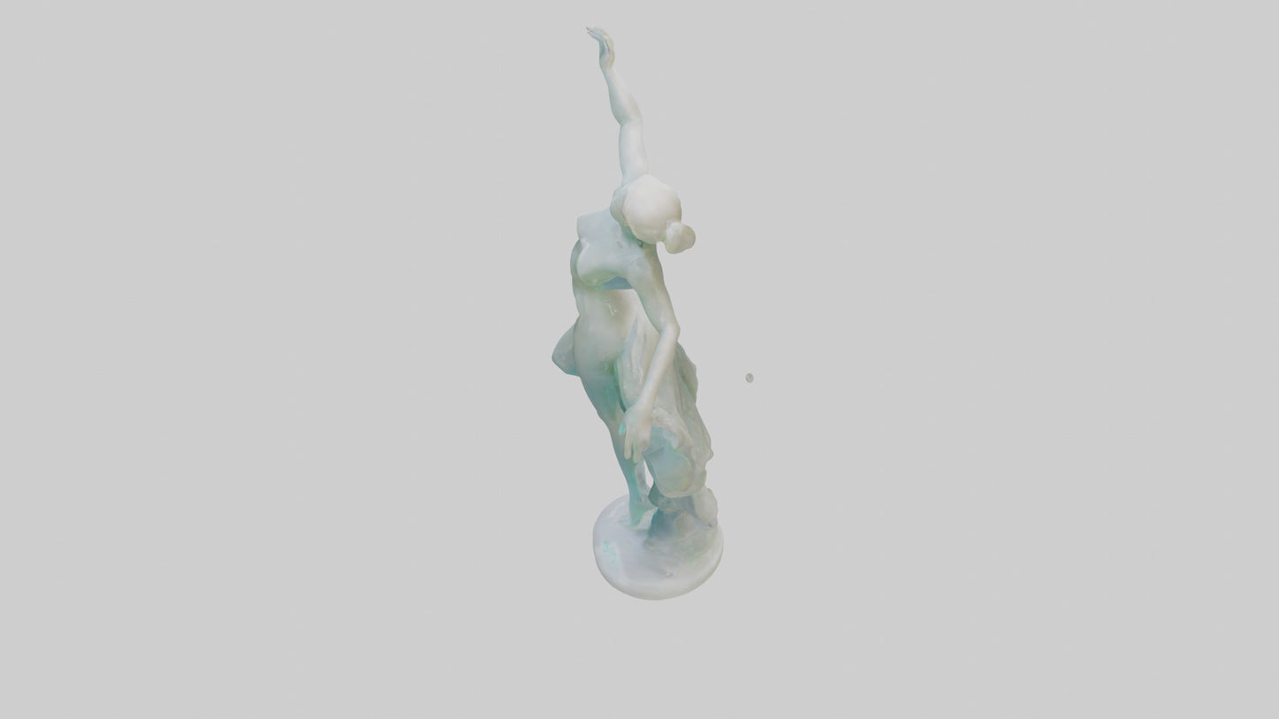 3D model Resin sculpture model VR / AR / low-poly