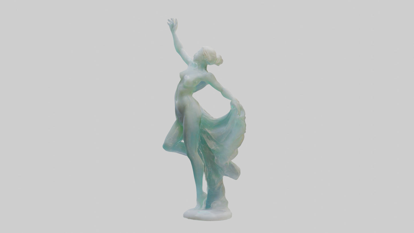 3D model Resin sculpture model VR / AR / low-poly