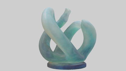 3D model Resin tabletop sculpture model VR / AR / low-poly