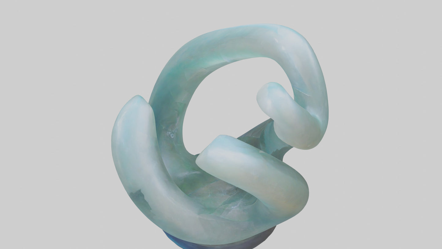 3D model Resin tabletop sculpture model VR / AR / low-poly