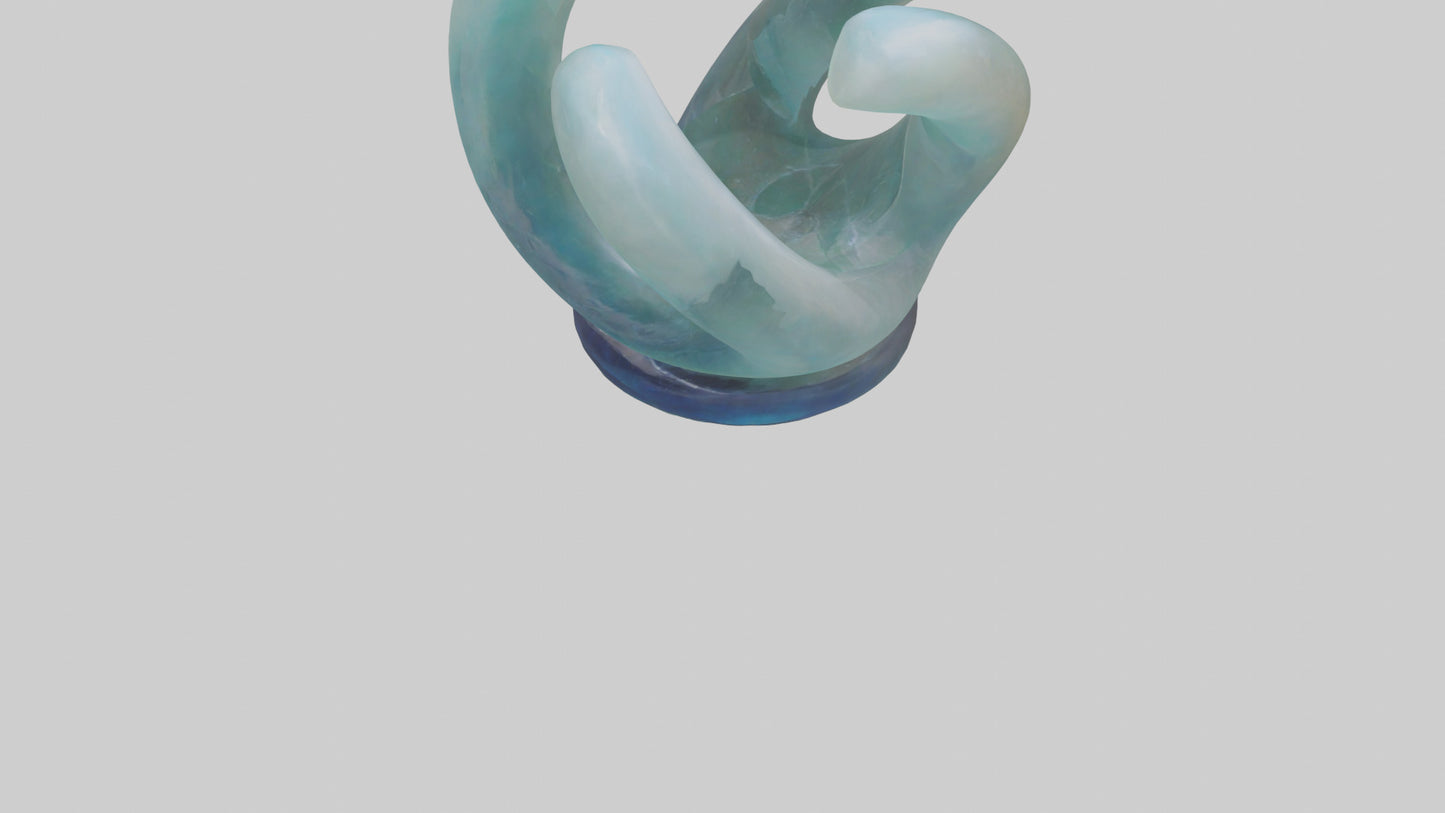 3D model Resin tabletop sculpture model VR / AR / low-poly