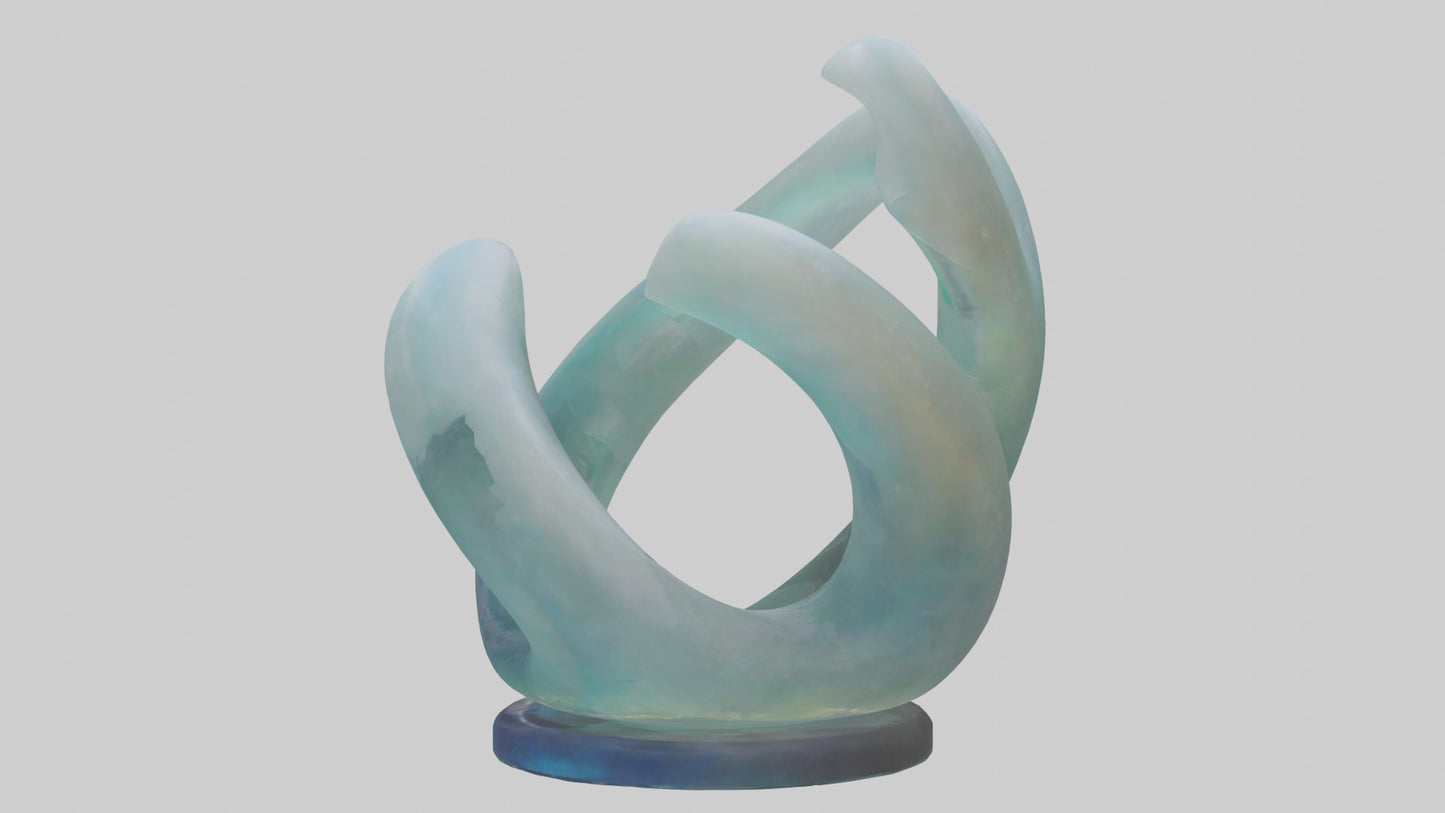 3D model Resin tabletop sculpture model VR / AR / low-poly