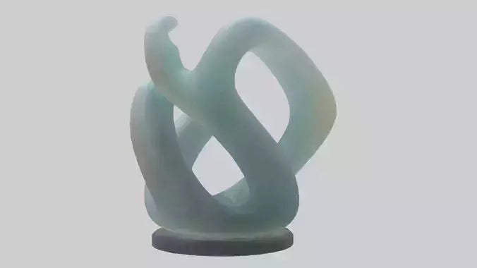 3D model Resin tabletop sculpture model VR / AR / low-poly