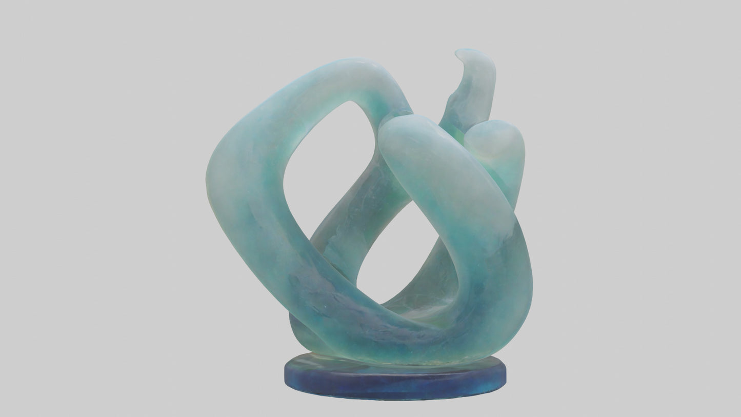 3D model Resin tabletop sculpture model VR / AR / low-poly