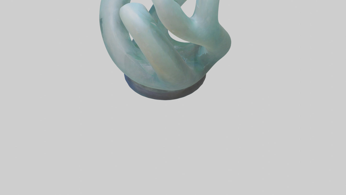3D model Resin tabletop sculpture model VR / AR / low-poly