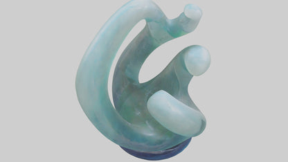 3D model Resin tabletop sculpture model VR / AR / low-poly