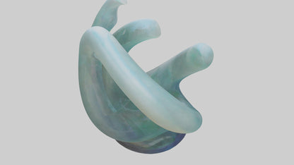 3D model Resin tabletop sculpture model VR / AR / low-poly