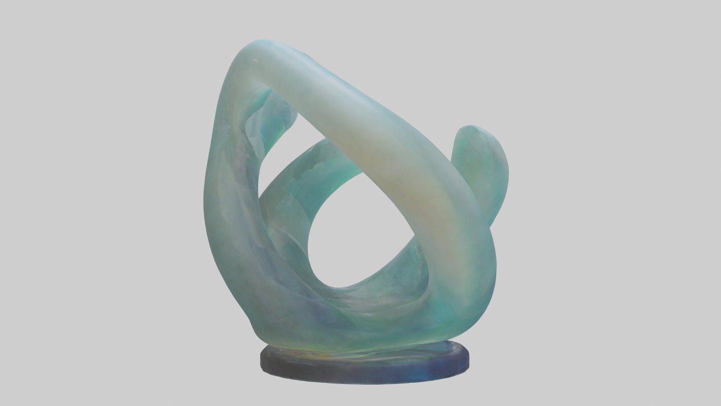 3D model Resin tabletop sculpture model VR / AR / low-poly
