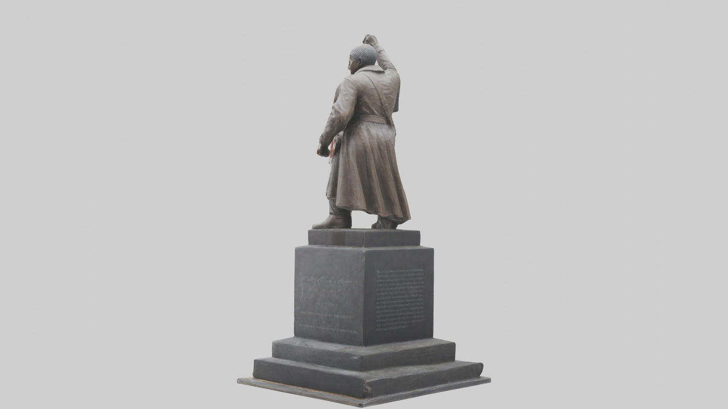 3D model Resistance Against Oppression statue model VR / AR / low-poly