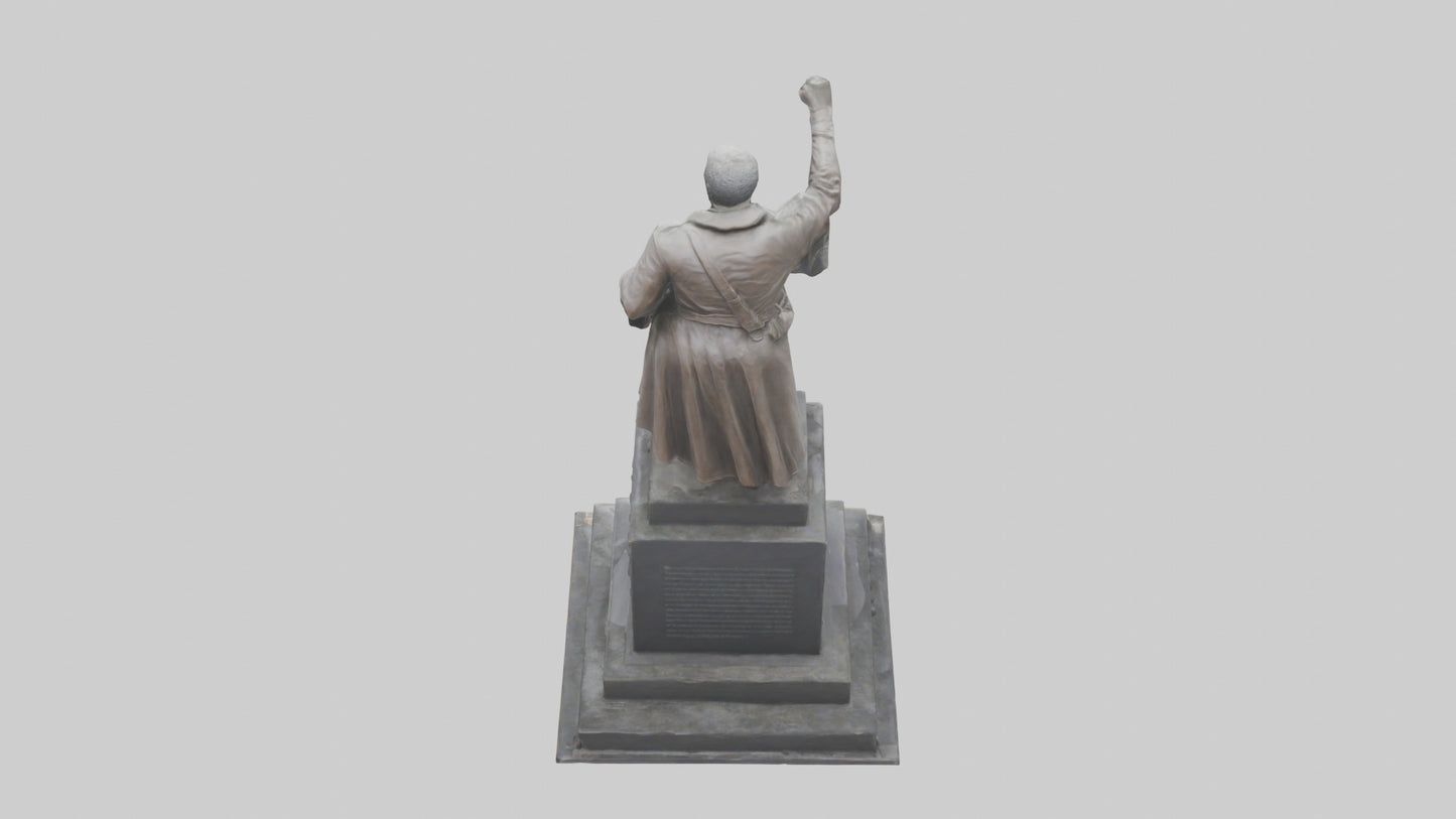 3D model Resistance Against Oppression statue model VR / AR / low-poly