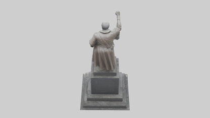 3D model Resistance Against Oppression statue model VR / AR / low-poly