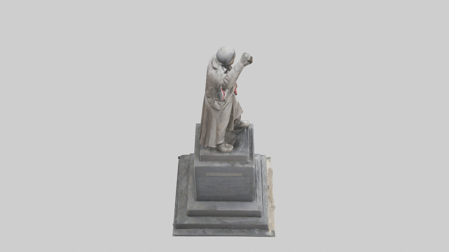 3D model Resistance Against Oppression statue model VR / AR / low-poly