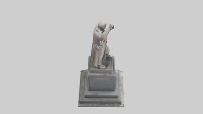 3D model Resistance Against Oppression statue model VR / AR / low-poly