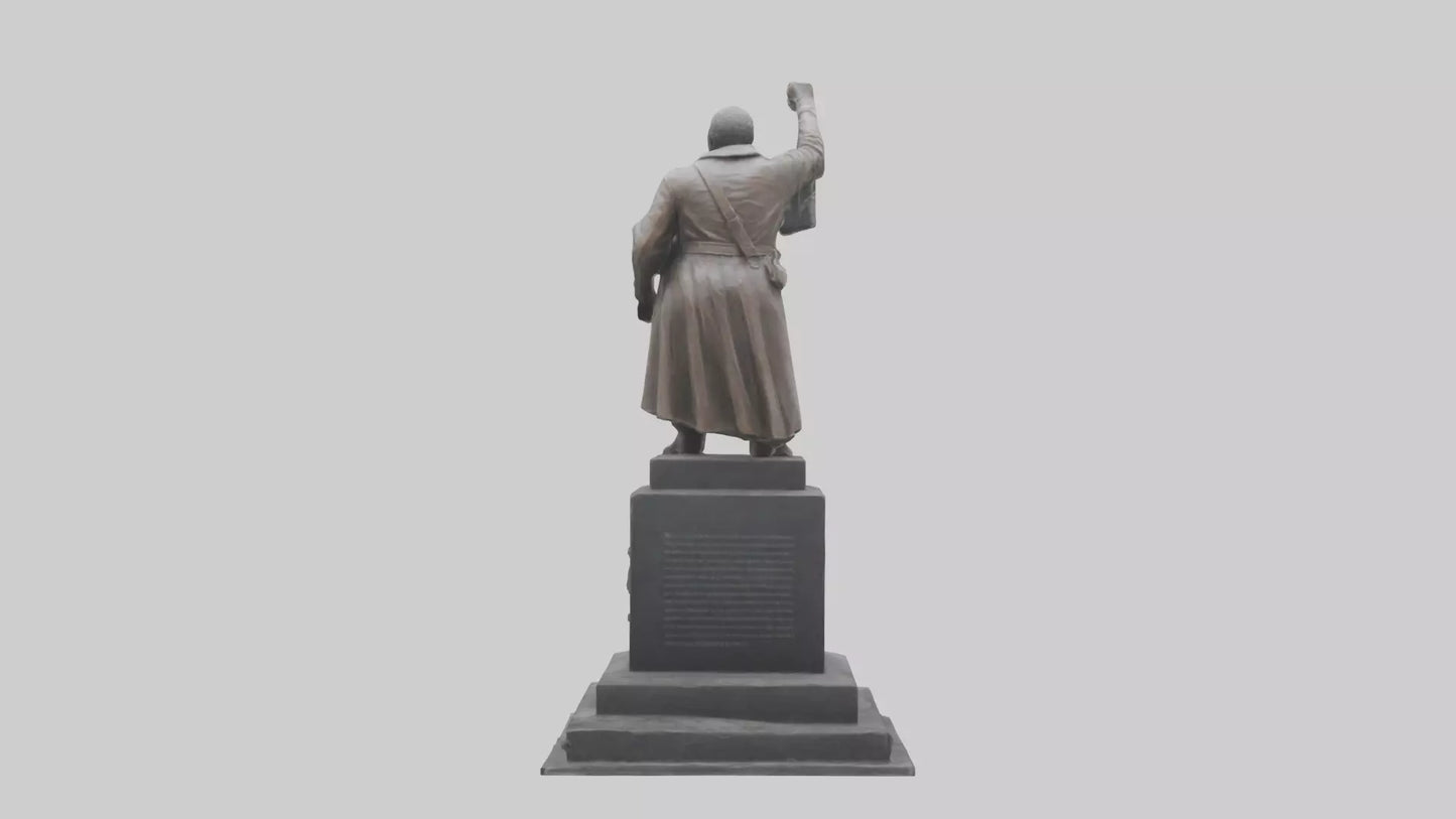 3D model Resistance Against Oppression statue model VR / AR / low-poly