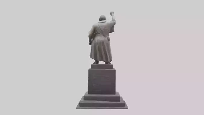 3D model Resistance Against Oppression statue model VR / AR / low-poly