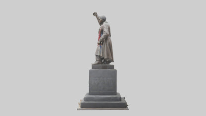 3D model Resistance Against Oppression statue model VR / AR / low-poly