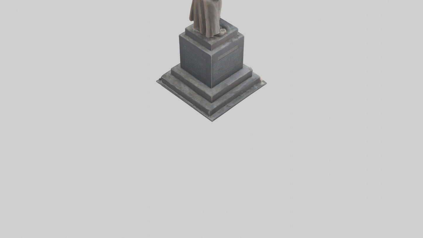 3D model Resistance Against Oppression statue model VR / AR / low-poly