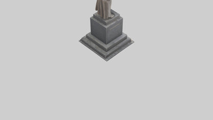 3D model Resistance Against Oppression statue model VR / AR / low-poly