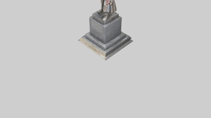 3D model Resistance Against Oppression statue model VR / AR / low-poly