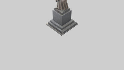 3D model Resistance Against Oppression statue model VR / AR / low-poly