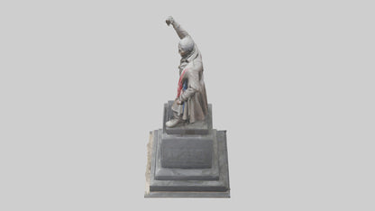 3D model Resistance Against Oppression statue model VR / AR / low-poly