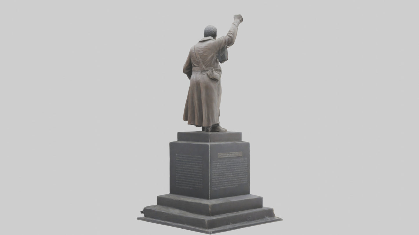 3D model Resistance Against Oppression statue model VR / AR / low-poly