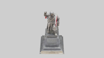 3D model Resistance Against Oppression statue model VR / AR / low-poly