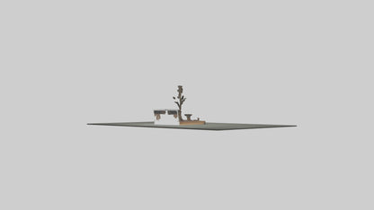 3D model Retreat Room VR / AR / low-poly