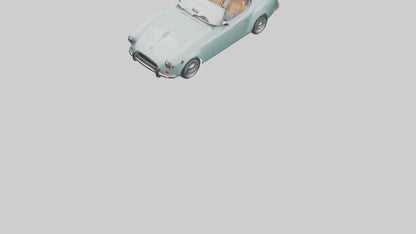 Retro Electric Roadster model VR / AR / low-poly