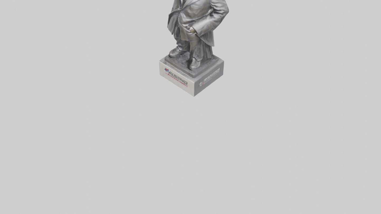3D model Revolution for Change statue model VR / AR / low-poly