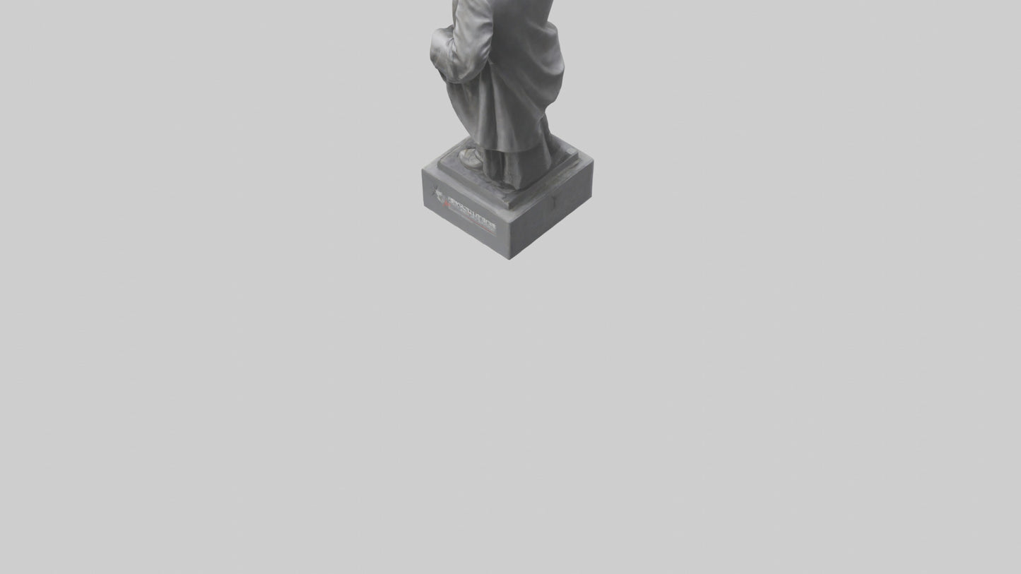 3D model Revolution for Change statue model VR / AR / low-poly