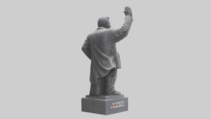 3D model Revolution for Change statue model VR / AR / low-poly
