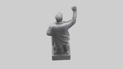 3D model Revolution for Change statue model VR / AR / low-poly
