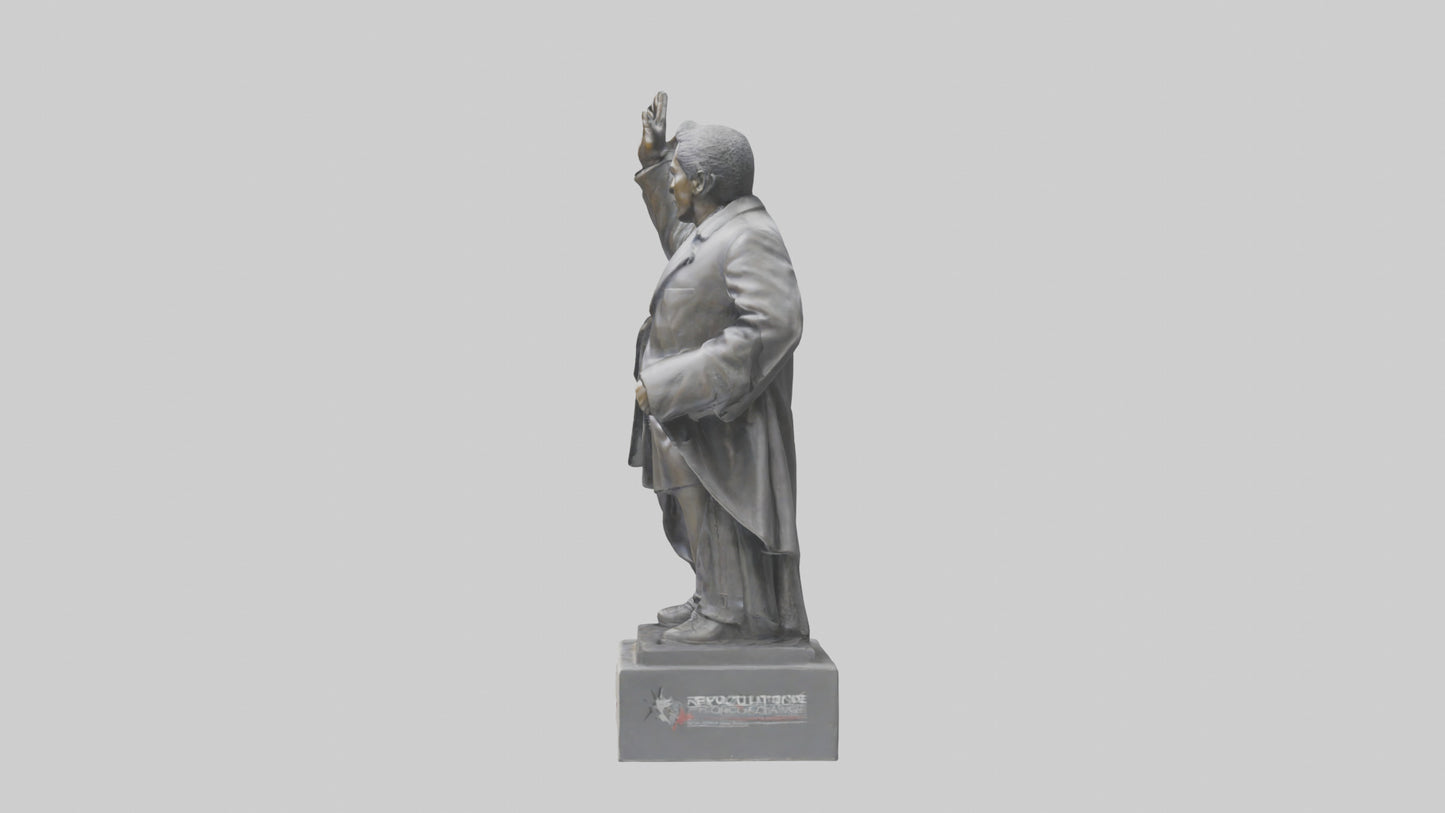 3D model Revolution for Change statue model VR / AR / low-poly
